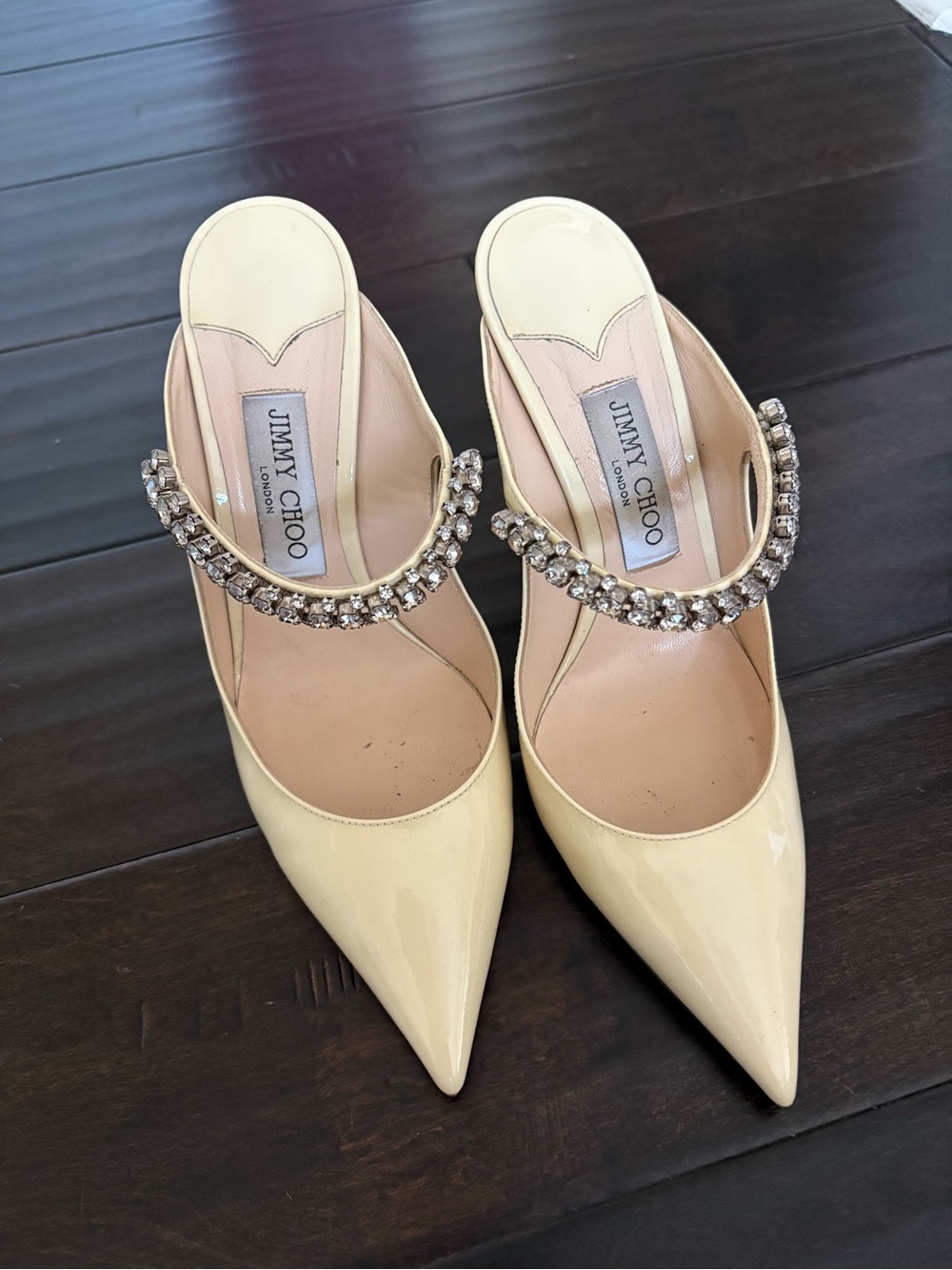 Jimmy Choo Bing 100 Ivory Heels - Picture 2 of 8